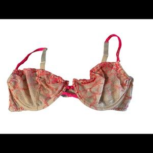 Victoria's Secret Unlined Lace Plunge Bra - 34DD